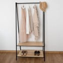 porte-manteaux Vinthera Moa Acier Noir 40,5 x 80 x 160 cm