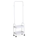 Staande kapstok Vinthera Moa Aço Branco Com rodas 45,5 x 29,5 x 159 cm