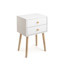 Mesa de Cabeceira Vinthera Moa Branco Plástico 40 x 30 x 62,5cm
