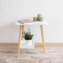 Mesa de Cabeceira Vinthera Moa Branco Plástico 43 x 38 x 48 cm