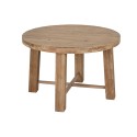 Mesa de Apoio Pequena Home ESPRIT Castanho Abeto Madeira MDF 80 x 80 x 53,5 cm