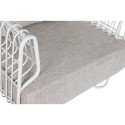 Poltrona Home ESPRIT Branco Metal 76 x 66 x 65 cm