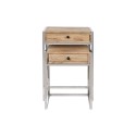 Set of 2 tables Home ESPRIT Brown Silver Natural Steel Mango wood 45,5 x 41 x 66,5 cm