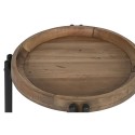Mesa de Apoio Pequena Home ESPRIT Madeira Metal 50 x 50 x 60 cm