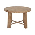 Mesa de Apoio Pequena Home ESPRIT Castanho Abeto Madeira MDF 80 x 80 x 53,5 cm