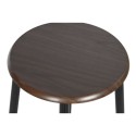 Tisch-Set mit 2 Stühlen DKD Home Decor Braun Schwarz Metall Holz MDF 80 x 50 x 84 cm