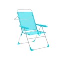 Sedia Pieghevole Marbueno 5 Posizioni Alluminio Aquamarina Spiaggia e Piscina 59X61X97 cm 10310