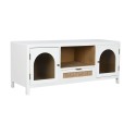 Móvel de TV Home ESPRIT Branco Cristal Madeira de paulónia 120 x 40 x 50 cm