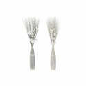 Mazzo DKD Home Decor 8424001847440 Fiori Grigio Bianco Fiore secco (40 x 40 x 150 cm) (2 Unità)