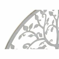 Decoração de Parede DKD Home Decor Branco Multicolor Árvore Cottage 99 x 1 x 99 cm (2 Unidades)