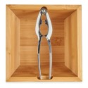 Conjunto Kinvara JWKW-4410 Castanho Metal Bambu 16 x 11 x 16 cm Quebra-Nozes