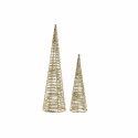 Adorno Natalício DKD Home Decor Rotim (2 pcs) (12 x 12 x 40 cm) (16 x 16 x 60 cm)