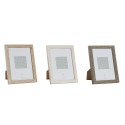 Cornice Portafoto DKD Home Decor Naturale Beige Legno Marrone scuro Boho (18 x 2 x 23 cm) (3 Unità)