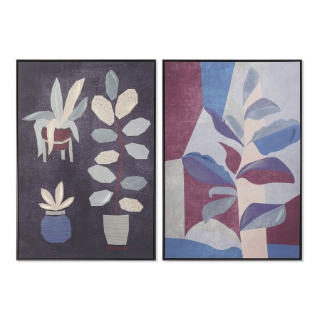Cuadro DKD Home Decor 83 x 4,5 x 123 cm Flores Moderno (2 Unidades) Cuadro DKD Home Decor 83 x 4,5 x 123 cm Flores Moderno (2 Unidades)