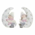 Deko-Figur DKD Home Decor Weiß Rosa Mond 31 x 20 x 43 cm (2 Stück)