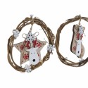Adorno Natalício DKD Home Decor Madeira (3 pcs) (14 x 1 x 18 cm)