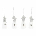 Decorazione Natalizia DKD Home Decor Resina Vetro Angelo (4 pcs) (5 x 5 x 10.5 cm)