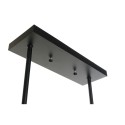 Candeeiro de teto DKD Home Decor Castanho Alumínio Cristal (52 x 6 x 26 cm)