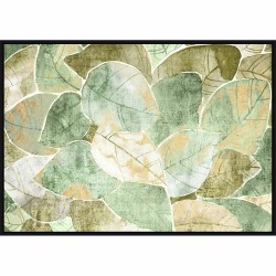 Pintura DKD Home Decor 123 x 4,5 x 83 cm Tradicional Folha de planta (2 Unidades)