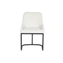 Cadeira de Sala de Jantar Home ESPRIT Branco Preto 54 x 61 x 82,5 cm