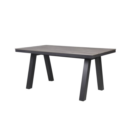 Mesa de Comedor Home ESPRIT Gris Aluminio Poliestireno 160 x 90 x 77 cm Mesa de Comedor Home ESPRIT Gris Aluminio Poliestireno 160 x 90 x 77 cm