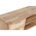 Móvel de TV Home ESPRIT Natural Metal Madeira da borracha 120 x 30 x 48 cm