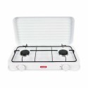 Gaskocher Algon mit Deckel Weiß 4400 W 55 x 7 x 32 cm (2 Stück)