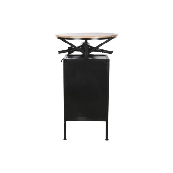 Mesa de apoio Home ESPRIT Castanho Preto Ferro Madeira de mangueira 116 x 72 x 110 cm