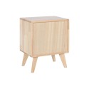 Mesa de Cabeceira Home ESPRIT Madeira Metal Rotim 40 x 30 x 48 cm
