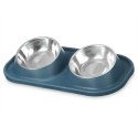 Comedouro para Cão Mascow 317 Azul Metal 40 x 8,5 x 22 cm Duplo