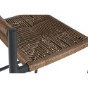 Sgabello Home ESPRIT Marrone Nero Alluminio Rattan 52 x 55 x 105 cm