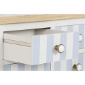 Consola Home ESPRIT Azul Branco Madeira de paulónia 103 x 35 x 80 cm