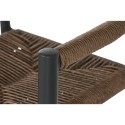 Sgabello Home ESPRIT Marrone Nero Alluminio Rattan 52 x 55 x 105 cm