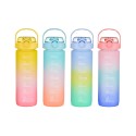 Garrafa com Tampa e Palhinha Bewinner Multicolor 600 ml
