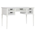 Scrivania Home ESPRIT Bianco Metallo 122 x 50 x 76 cm