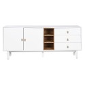 Credenza Home ESPRIT Bianco Naturale 180 x 40 x 75 cm