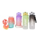 Botella con Tapa y Pajita Bewinner Multicolor 800 ml