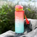 Garrafa com Tampa e Palhinha Bewinner Multicolor 600 ml