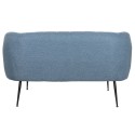 Sofa DKD Home Decor Blau Schwarz Schaum Holz Metall Samt Scandi 129 x 75 x 73 cm