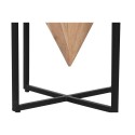 Tavolino Aggiuntivo Home ESPRIT Marrone Nero Metallo Acacia 41 x 41 x 67 cm