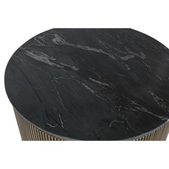 Centre Table Home ESPRIT Brass Marble 90,5 x 90,5 x 45,5 cm