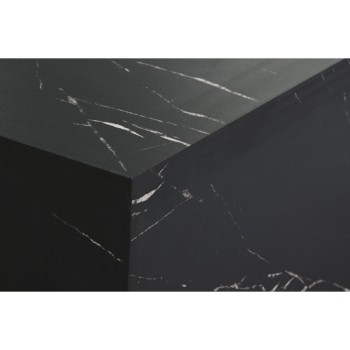 Mesa de Centro Home ESPRIT Preto Madeira MDF 90 x 90 x 35 cm