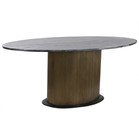 Esstisch Home ESPRIT Schwarz Gold Messing Marmor 200 x 110 x 76 cm