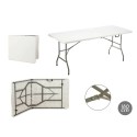 Folding Table White Grey Polyethylene 180 x 70 x 74 cm