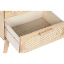 Mesa de Cabeceira Home ESPRIT Madeira Metal Rotim 40 x 30 x 48 cm
