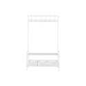 Meuble d'Entrée avec Tiroirs Home ESPRIT Blanc Métal 110 x 36 x 186 cm