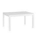 Dining Table Thais White Aluminium 135 x 90 x 74 cm