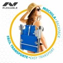 Sedia Pieghevole Colorbaby Azzurro 47 x 63 x 99 cm Spiaggia