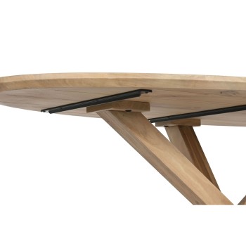 Dining Table Home ESPRIT Natural Mango wood 200 x 100 x 77 cm