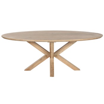 Dining Table Home ESPRIT Natural Mango wood 200 x 100 x 77 cm